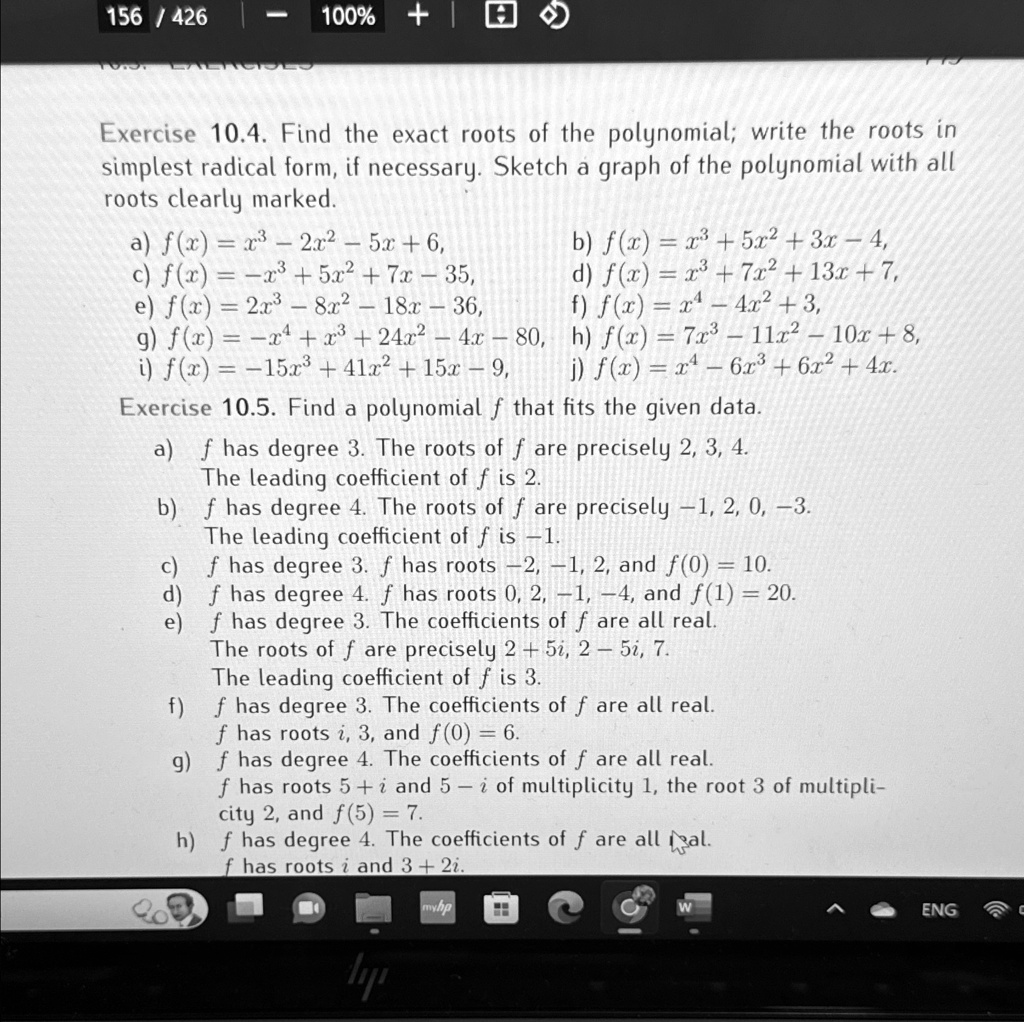 solved-156-1426-100-exercise-10-4-find-the-exact-roots-of-the