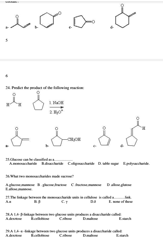 VIDEO solution: 24. Predict the product of the following reaction: 1 ...