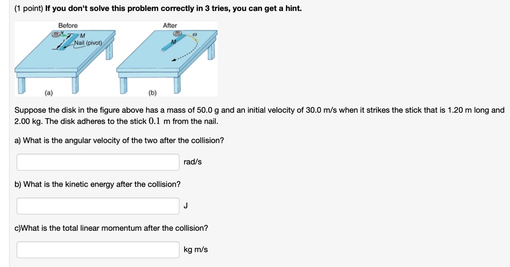 SOLVED: Point) If you don't solve this problem correctly in 3 tries ...