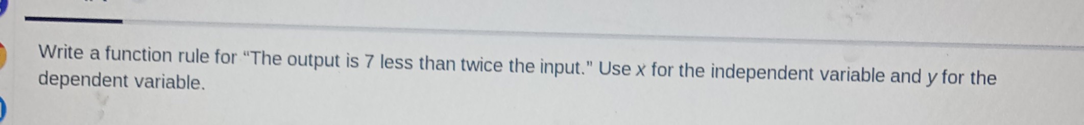 SOLVED: Write a function rule for 