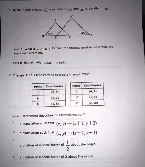 SOLVED: 32 In the figure shown, 48 Is parallel to DE ad 4C Is parallel ...