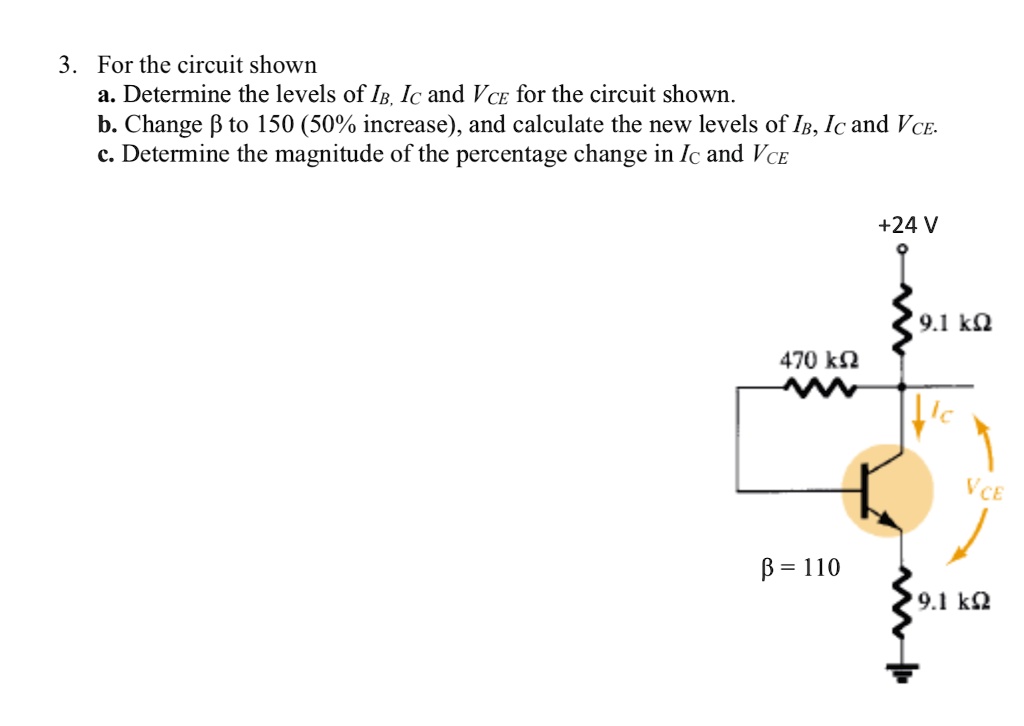 Level Circuit Math 3. For the circuit shown a. Determine the levels of IB, IC and VCE for ...