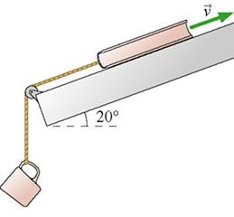 the magnitude of the acceleration of the book on the incline 585158 the 15 kg physics book in figure is connected by a string to a 250 g coffee cup the book is given a push up the slope and released w