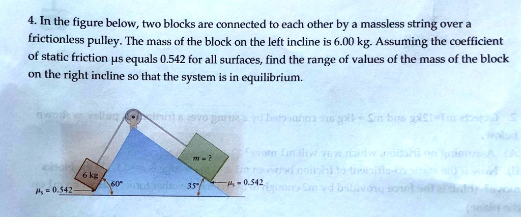 VIDEO solution: In the figure below, two blocks are connected to each ...