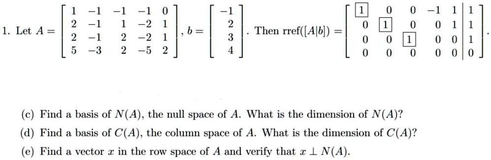 SOLVED 2 T 2 T 5 33 Then rref AJb Let A 2 2 5 Find a