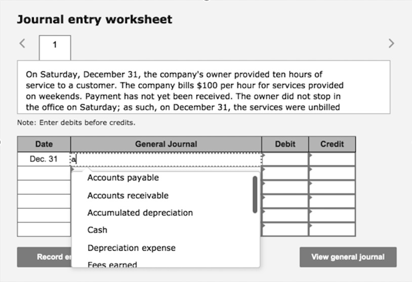 journalentry worksheet 1 on saturdaydecember 31the companys owner journalentry worksheet 1 on saturdaydecember 31the companys owner