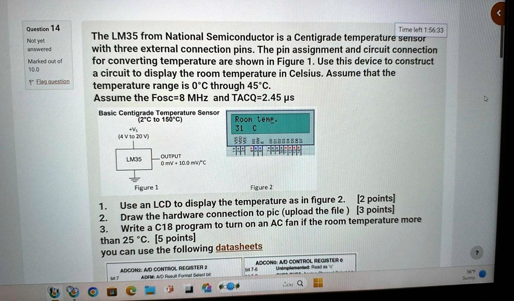 SOLVED: The LM35 from National Semiconductor is a Centigrade ...