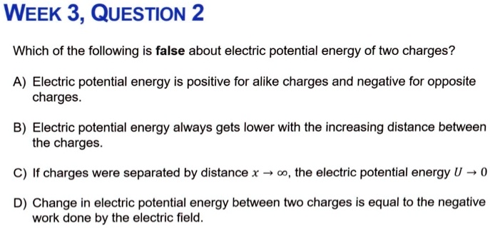 For Which Of The Following Is Potential Energy Increasing Electric Potential Energy