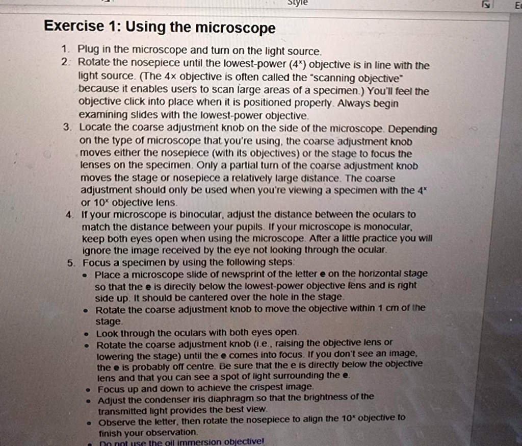 SOLVED For Exercise 1 in your lab protocol, consider and include your answers to these