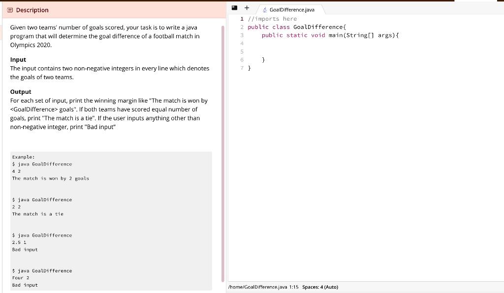 Please use Java to solve this problem. Thank you in advance ...