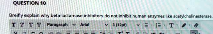 Breifly explain why beta-lactamase inhibitors do not inhibit human enzymes like acetylcholinesterase.