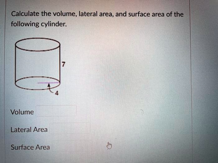 how do you calculate the lateral surface area of a cylinder