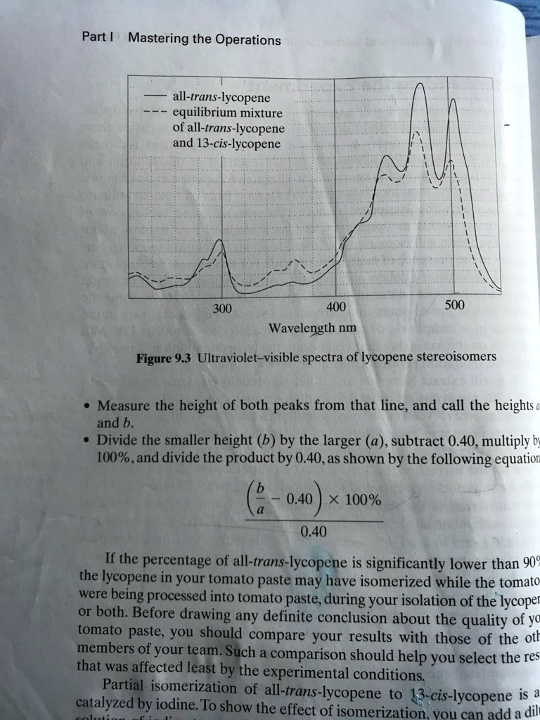 SOLVED Alltranslycopene equilibrium mixture alltranslycopene and