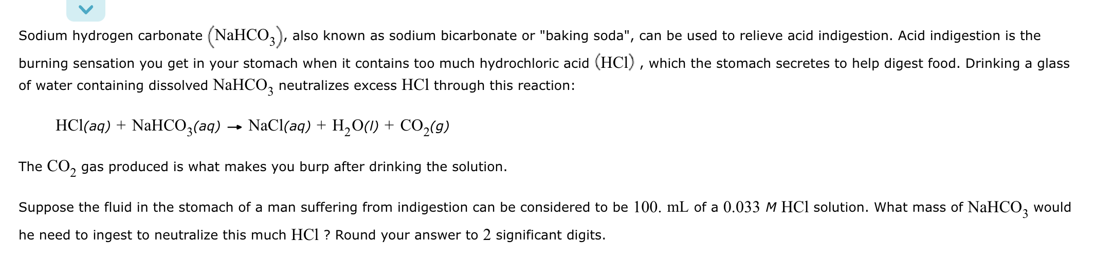 Solved Sodium Hydrogen Carbonate Nahco3 Also Known As Sodium Bicarbonate Or Baking Soda 6624