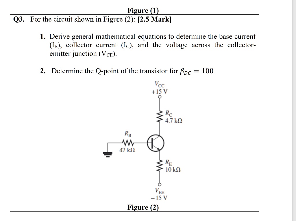 figure q3 for the circuit shown in figure 2 25 mark 1 derive general ...