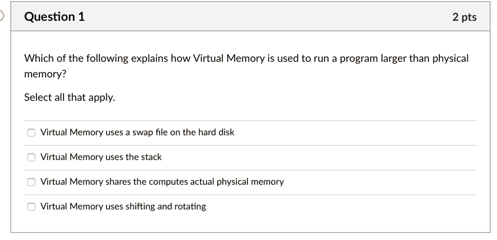 VIDEO solution: Assembly Language Question 1 2 pts Which of the ...