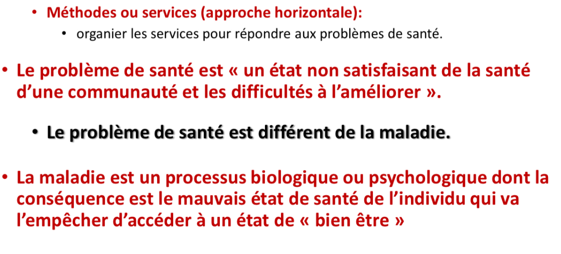 - Méthodes ou services (approche horizontale): - organier les services