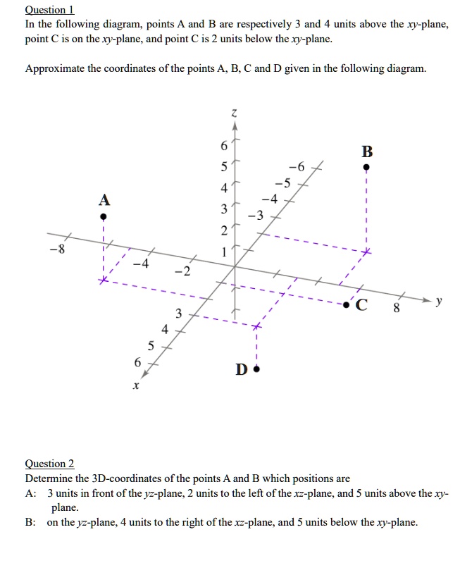 question in the following diagram points a and b are respectively and 4 ...