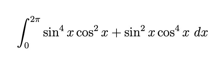 SOLVED: 2T sin4 % Cos? % + sin? % cos x dx