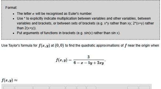 Solved Format The Letter Will Be Recognised A5 Euler S Number Use To Explicitly Indicate Multiplication Between Variables And Other Variables Between Variables And Brackets Or Between Sets 0f Brackets E G X Y Rather