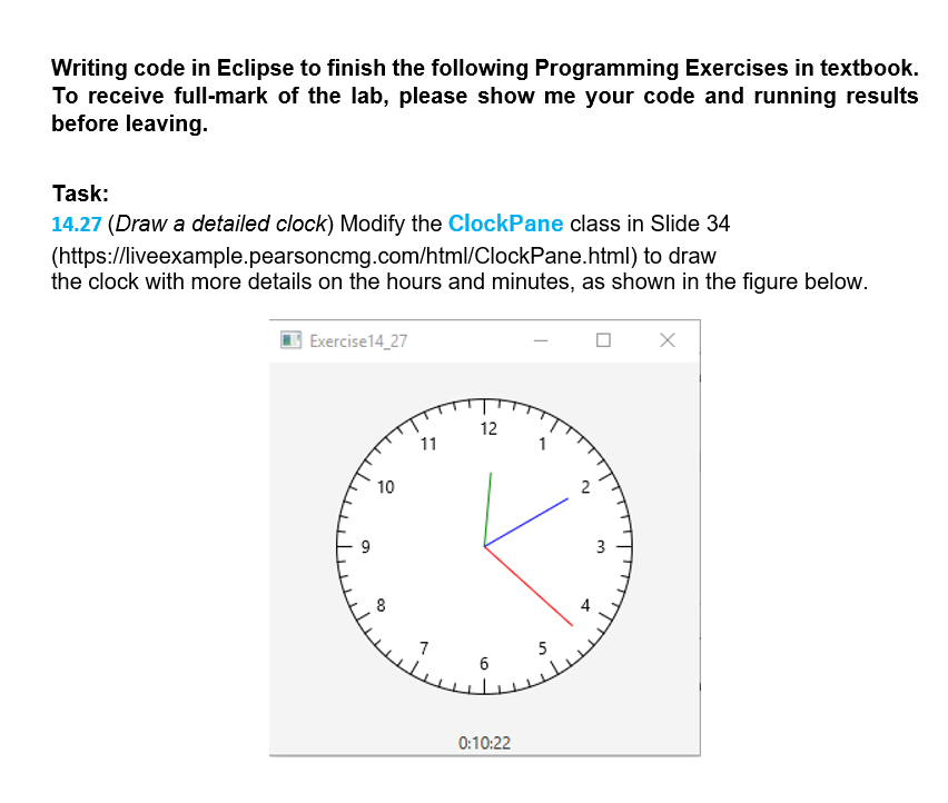SOLVED: Writing code in Eclipse to finish the following Programming ...