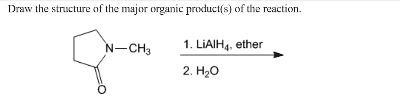 Solved: Draw The Structure Of The Major Organic Product(s) Of The 