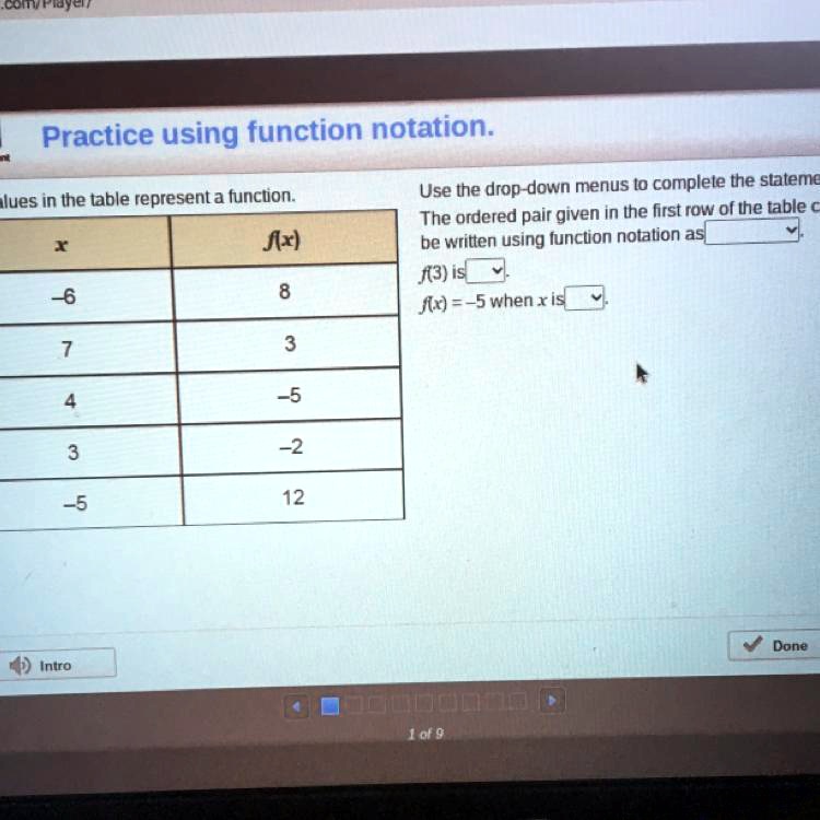 SOLVED Use the drop down menus to complete the statements. The