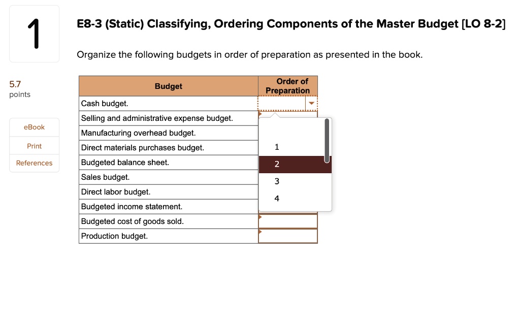 order E8♡ 1 E8-3 (Static) Classifying, Ordering Components of the