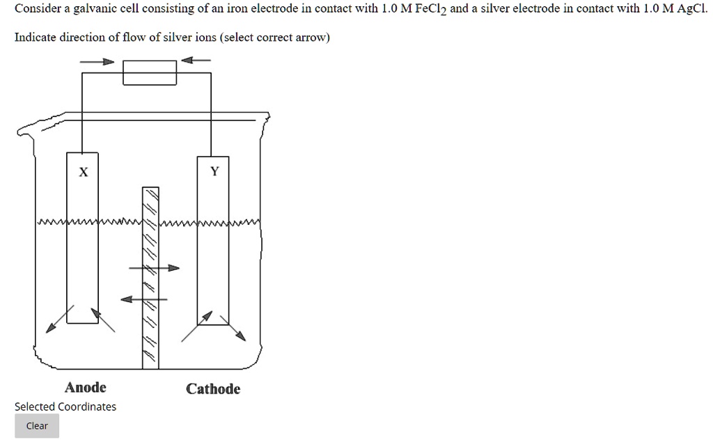 SOLVED Consider a galvanic cell consisting of an iron electrode in