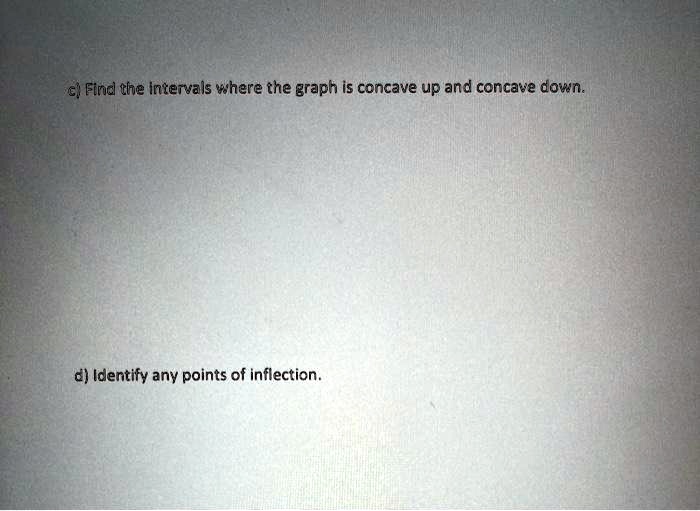 find the intervals where the graph is concave up and concave down d ...