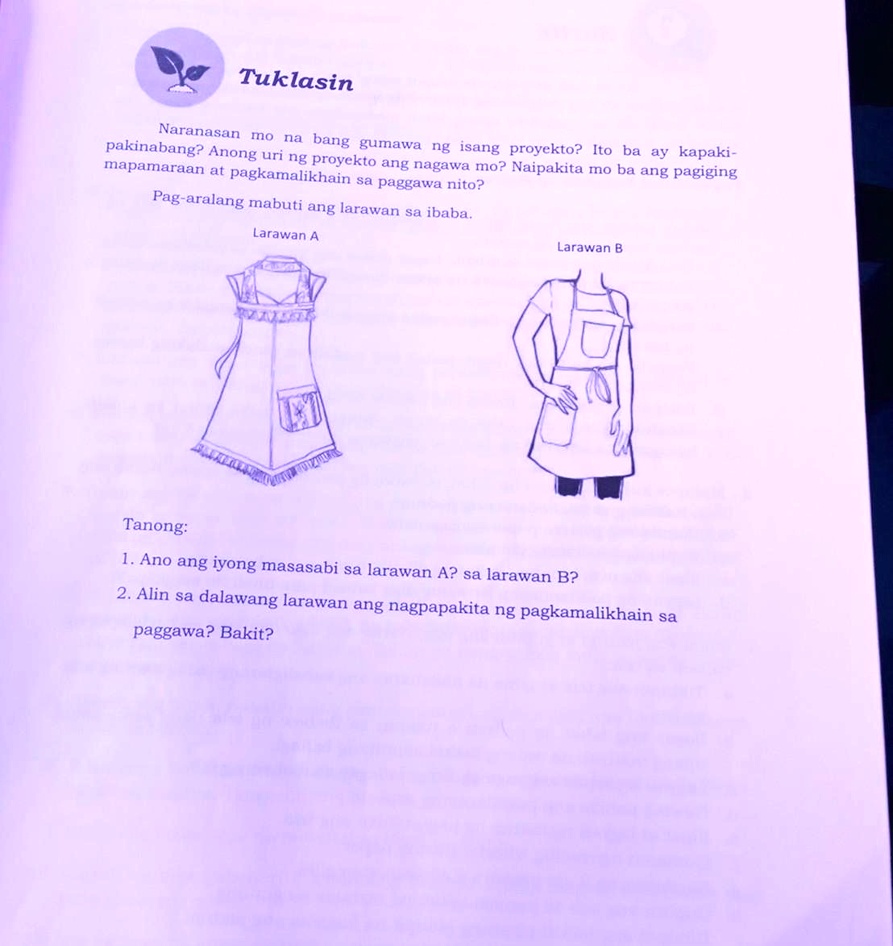 Solved Tuklasinnaranasan Mona Bang Gumawa Ng Isang Proyekto Ito Ba Ay