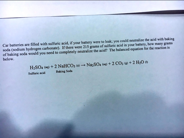 Atlas Kapieren Engagieren baking soda sulfuric acid Lauf Gelehrte Aufzug