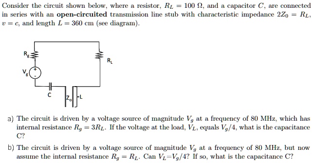 SOLVED: Consider the circuit shown below, where a resistor, R = 100 Î ...