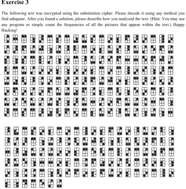 SOLVED: The following text was encrypted using the substitution cipher ...