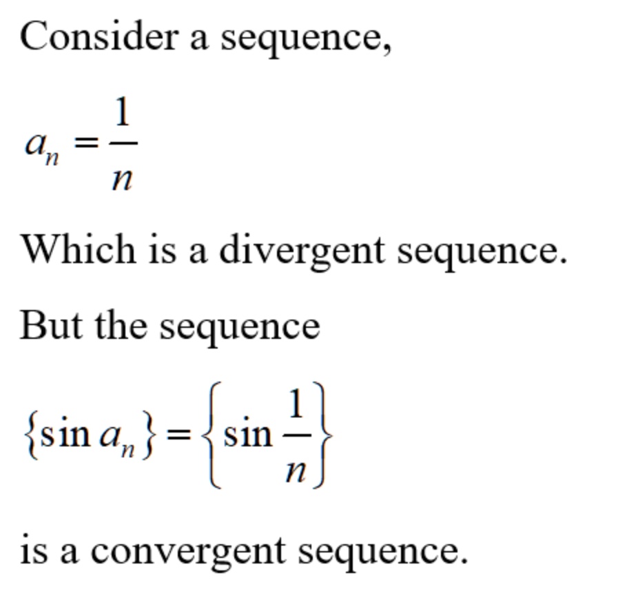 SOLVED: Consider a sequence, 1 n Which is a divergent sequence. But the ...
