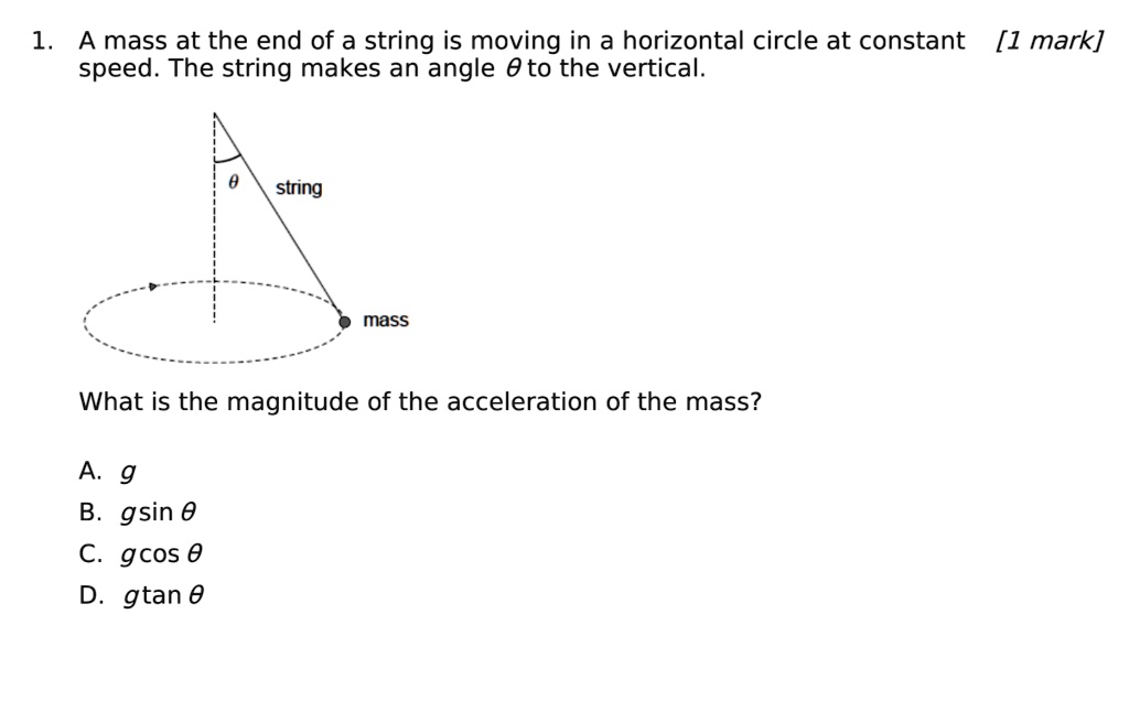 Moving Pin With String 1. A mass at the end of a string is moving in a horizontal...