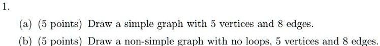 simple graph with 5 vertices and 8 edges