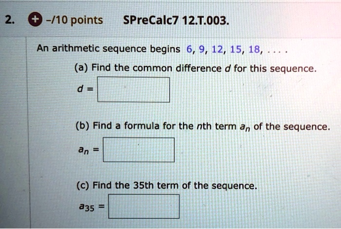 What is the common difference of 6 9 12 15?