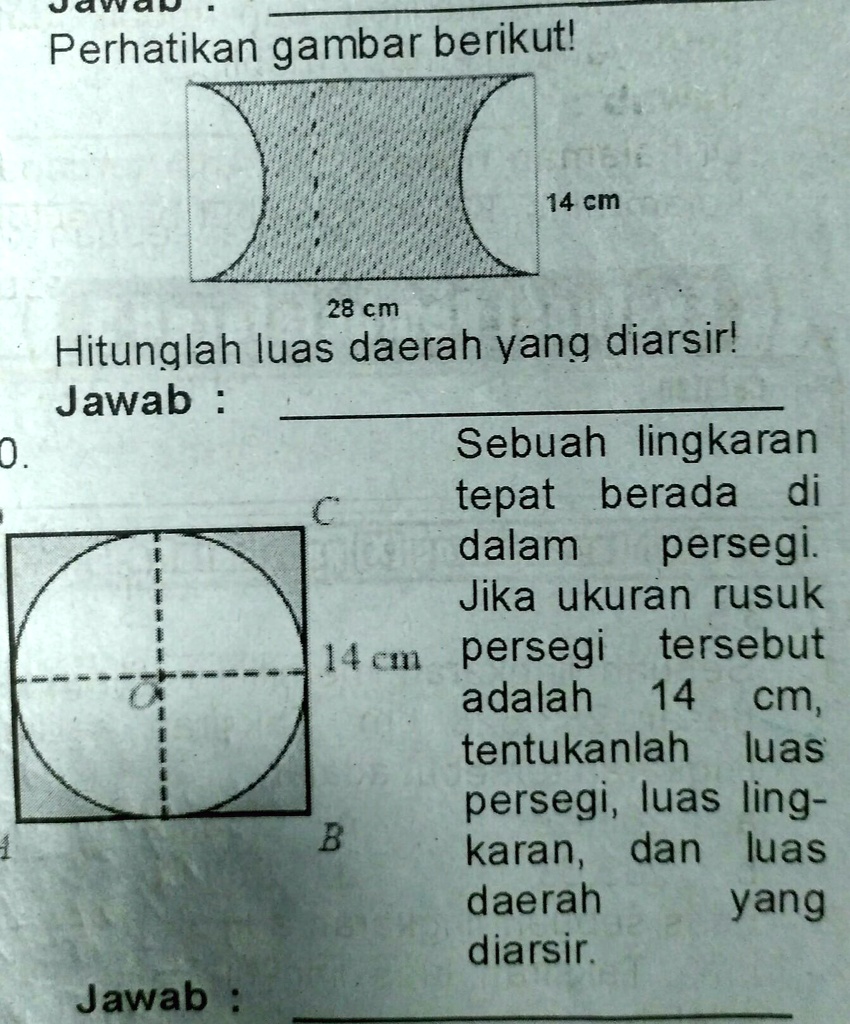 SOLVED: Tolong Di Jawab Pliiss 0aut Perhatikan Gambar Berikutl 7- 14 Cm ...