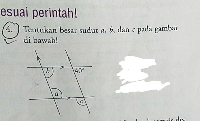 SOLVED: Tentukan Besar Sudut A B Dan C Pada Gambar Berikutjawab Iyy ...