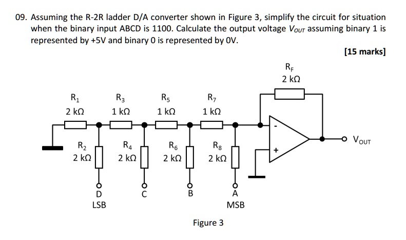 Merck R1 R2 Ladder SOLVED: Assuming the R-2R ladder D/A converter shown in Figure 3 ...