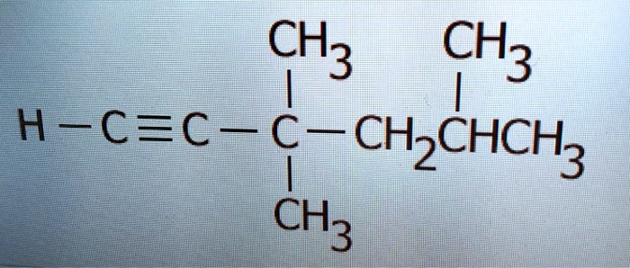SOLVED: CH3 CH3 H-C=C-C CH2CHCH3 CH3