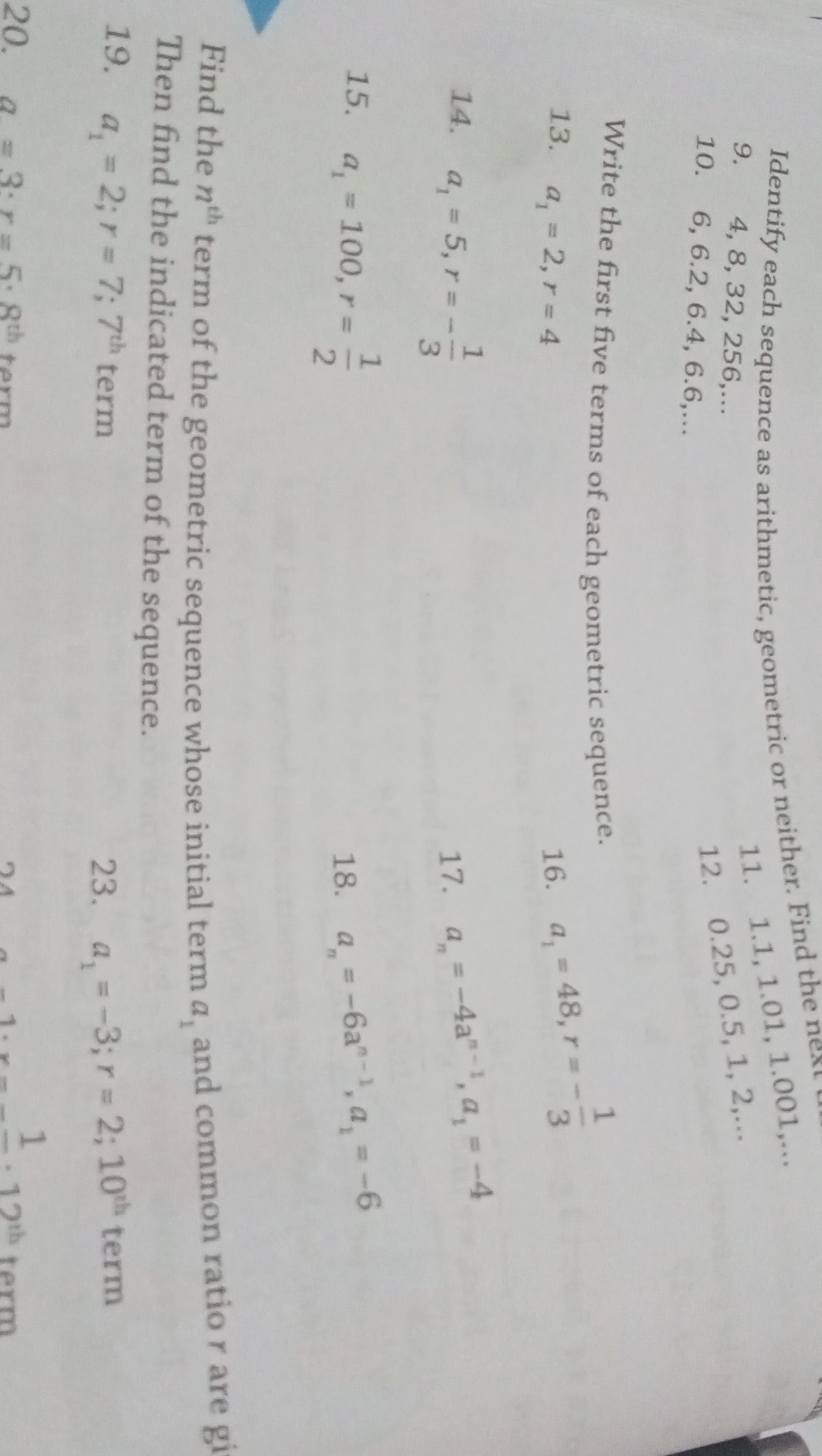 solved-identify-each-sequence-as-arithmetic-geometric-or-neither-9-4