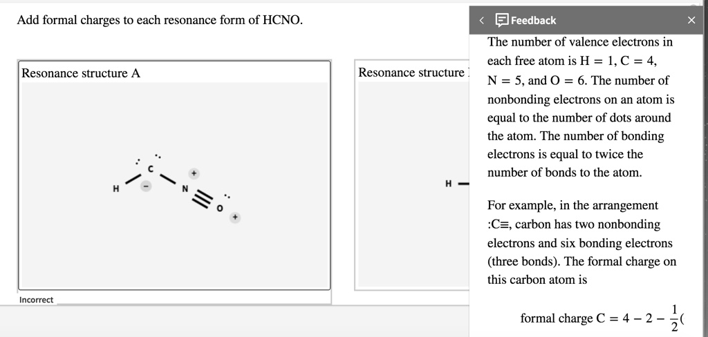calculating formal charge hcno