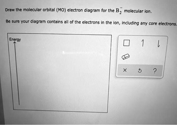draw the molecular orbital mo electron diagram for the bz molecular ion be sure your diagram contains all of the electrons in the ion including any core electrons energy 21331