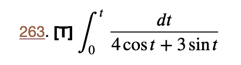 dt 263 7 4cos t 3 sint 25487