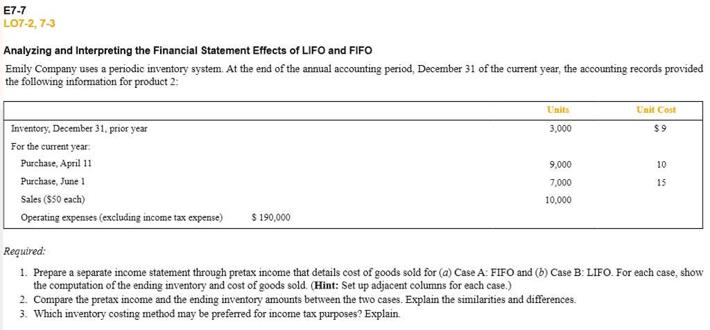 SOLVED: Analyzing And Interpreting The Financial Statement Effects Of ...