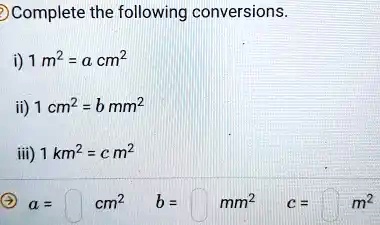 m2 to mm2 , mm2 to m2 