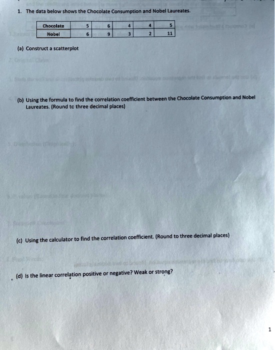 Video Solution: The Data Below Shows The Chocolate Consumption And 