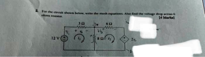 Solved Text Help Me With Explaining And Solutions For The Circuit Shown Below Write The Mesh 3146